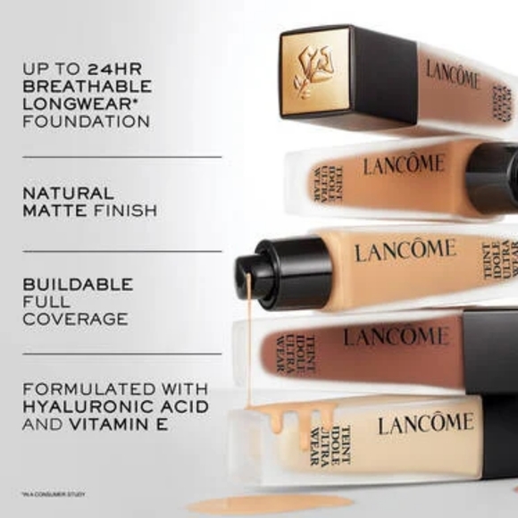 Lancome #245C "TEINT IDOLE ULTRA WEAR FOUNDATION  FULL COVERAGE & NATURAL MATTE - Picture 3 of 5